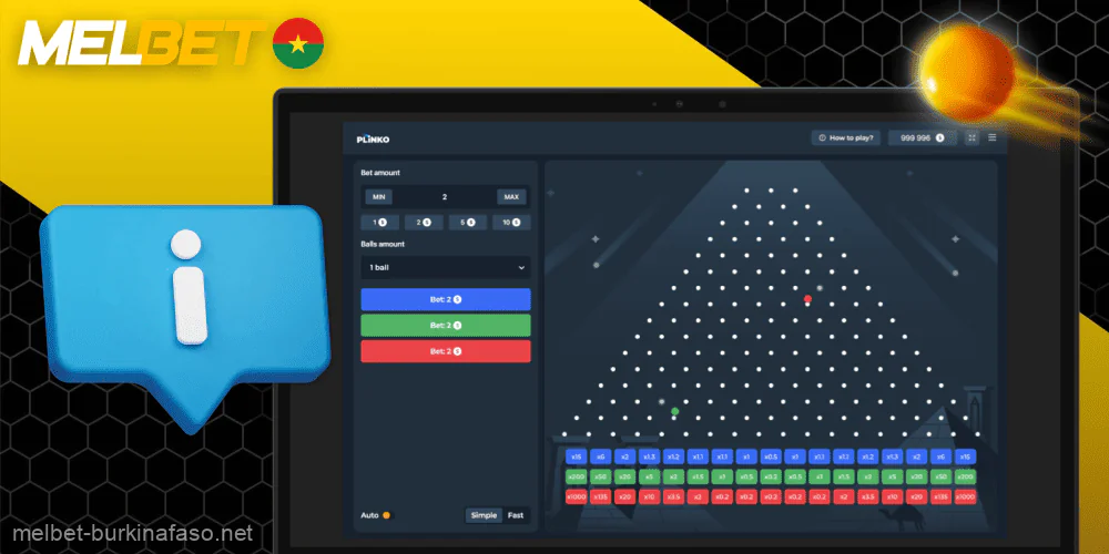 À propos du jeu « Plinko » sur le site Melbet