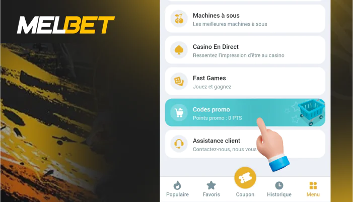 Le code promo peut être saisi après l'inscription sur la page du code promo, étape 7