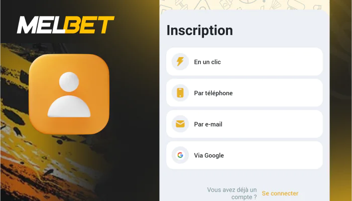 Suivre le processus d'inscription, étape 2